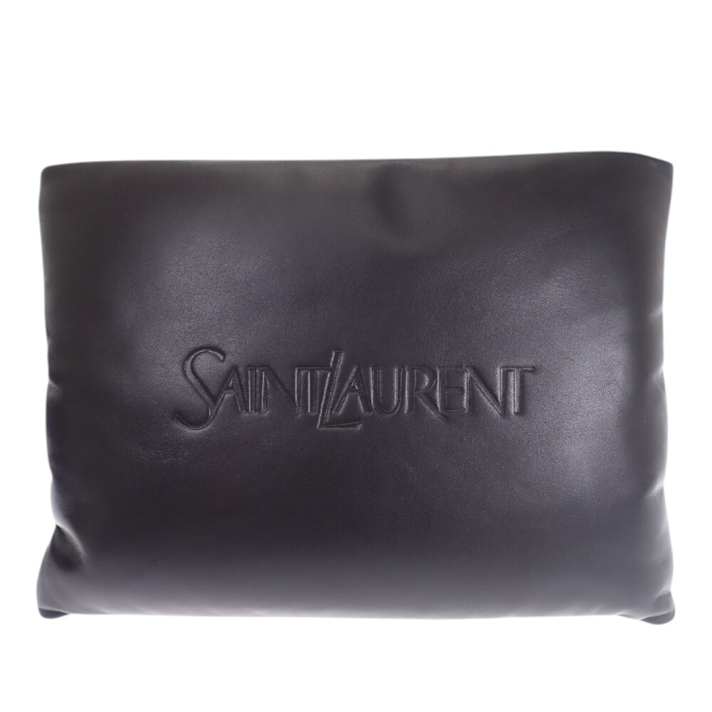 Pre-Loved Saint Laurent Large Lambskin Puffy Pouch